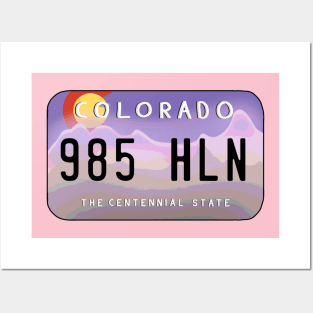 Colorado License Plate Posters and Art